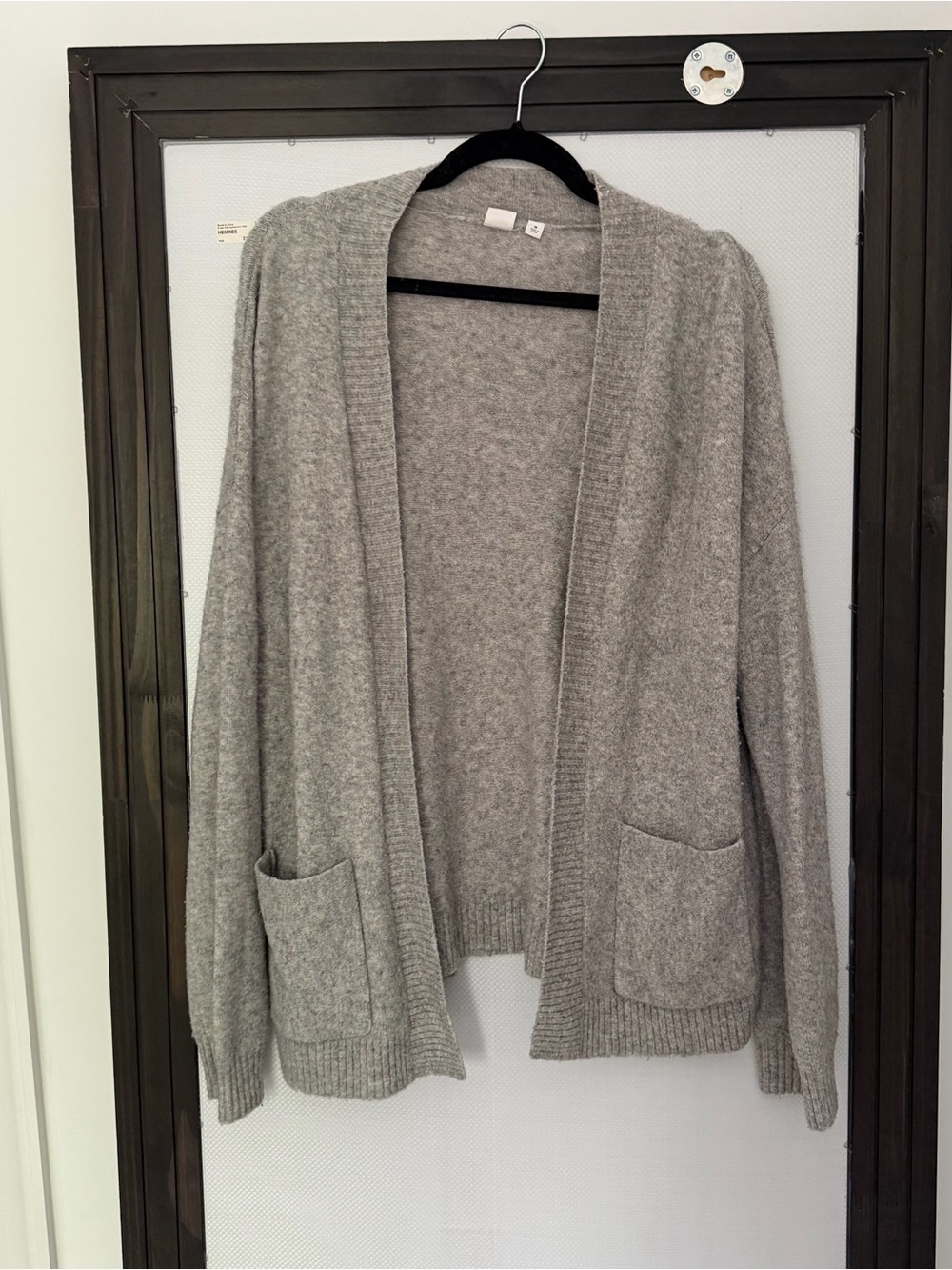 GAP Light Gray Open-Front Pocket Cardigan